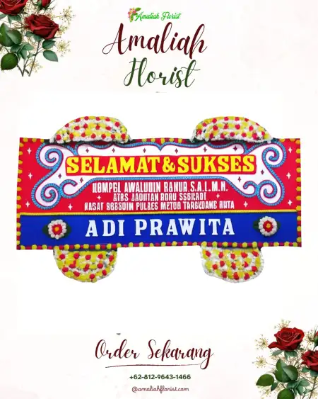 Papan Bunga Ucapan Selamat Gapura Indra Function Hall Serang
